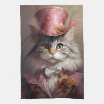 Aristocratic Cat In Pink