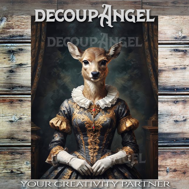 Aristocratic Doe -Decoupage- Tissue Paper (Creator Uploaded)