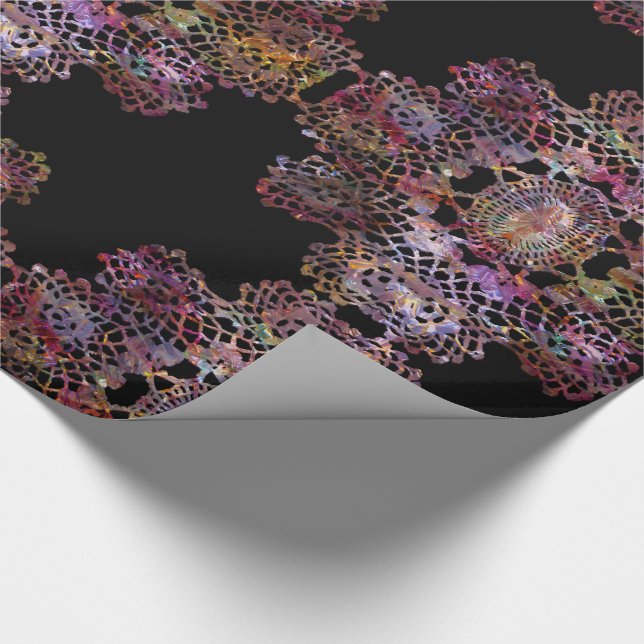 Aristocratic Festive Elegant Romance Wrapping Paper (Corner)