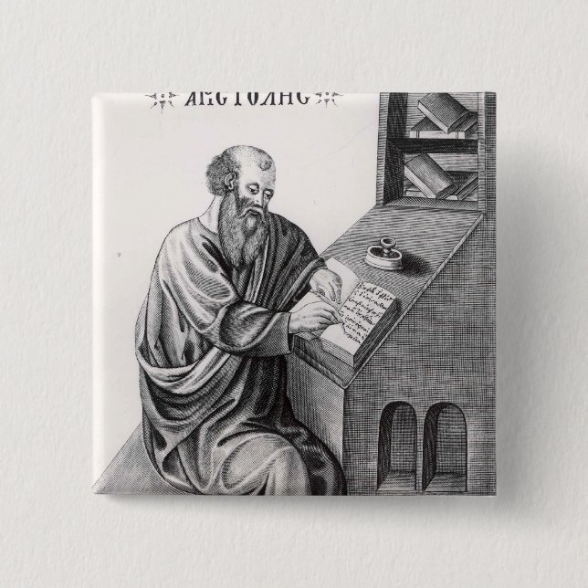 Aristotle 15 Cm Square Badge (Front)