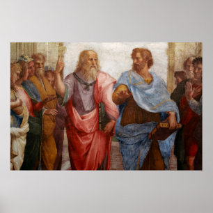 Aristotle and Plato by Raphael Poster