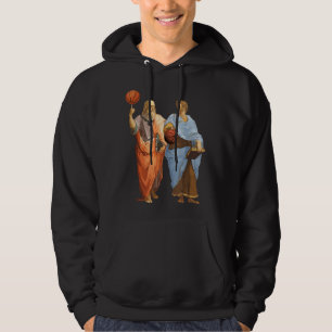 Aristotle and Plato with Basketballs - Philosophy Hoodie
