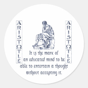 Aristotle Classic Round Sticker