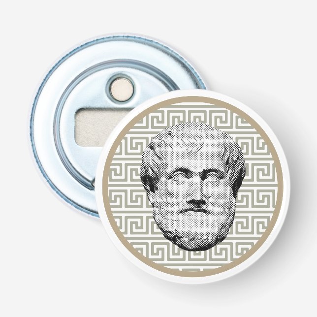 Aristotle Greek Philosopher Bottle Opener (Front)