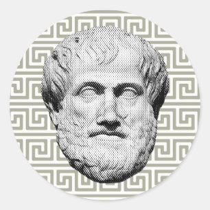Aristotle Greek Philosopher Classic Round Sticker