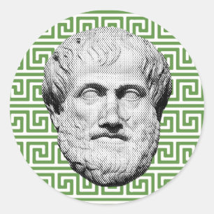 Aristotle Greek Philosopher Classic Round Sticker