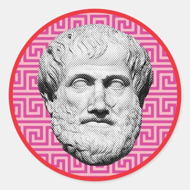 Aristotle Greek Philosopher Classic Round Sticker (Front)
