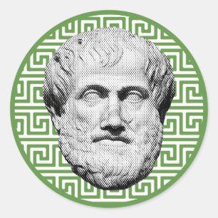 Aristotle Greek Philosopher Classic Round Sticker