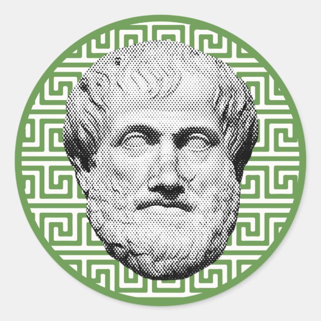 Aristotle Greek Philosopher Classic Round Sticker (Front)