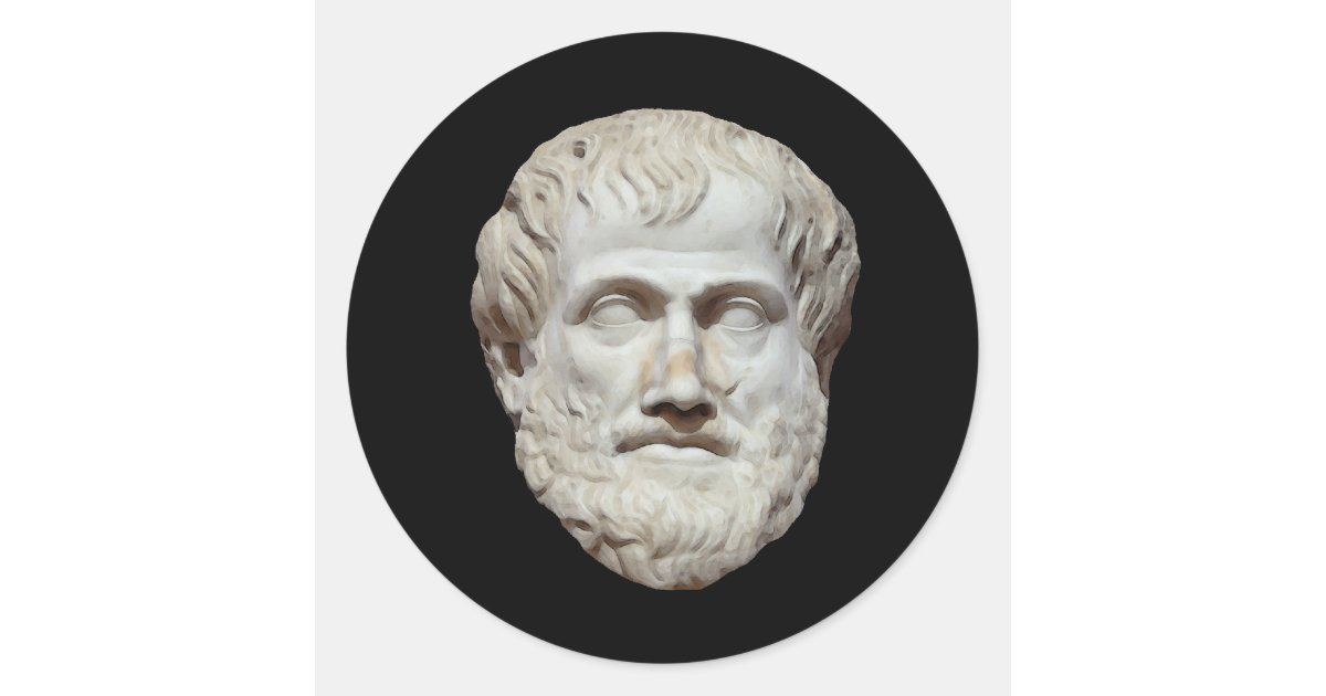 Aristotle Head Sculpture Classic Round Sticker Zazzle