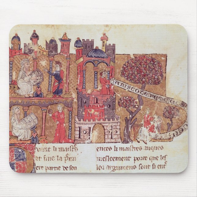 Aristotle instructs Alexander the Great in Mouse Mat (Front)