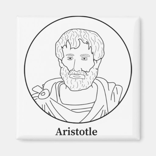 Image of Aristotle Line Portrait Magnet