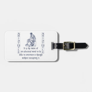 Aristotle Luggage Tag