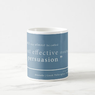 Aristotle on 'Persuasion' Coffee Mug