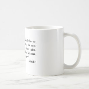 Aristotle philosophical quotation coffee mug