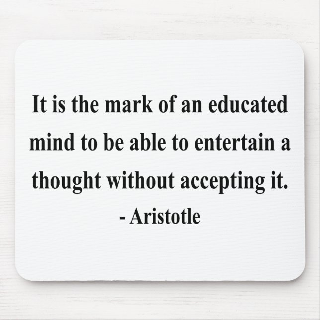 Aristotle Quote 1a Mouse Mat (Front)