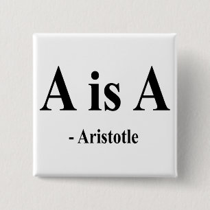 Aristotle Quote 2a 15 Cm Square Badge