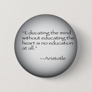 Aristotle Quote 6 Cm Round Badge