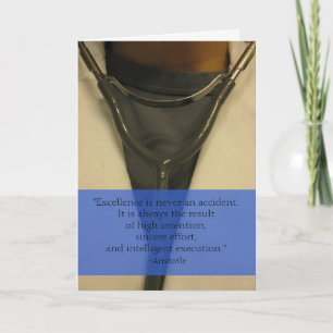 Aristotle Quote Medical School Graduation Card