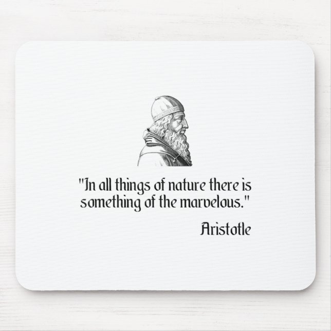 Aristotle Shirt On Marvellous Nature Aristotle Phi Mouse Mat (Front)