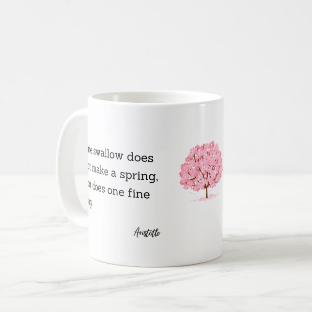 Aristotle Spring Quote Decor For Home  Coffee Mug (Front Left)