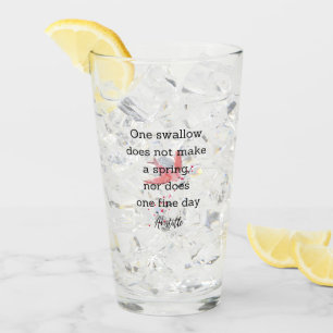 Aristotle Spring Quote Decor For Home Glass