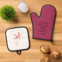 Aristotle Spring Quote Decor For Home Oven Mitt &