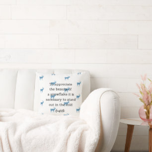 Aristotle Winter Quote Decor For Home Cushion