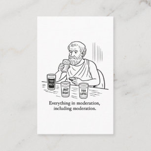 Aristotle's Guide to Moderation Business Card