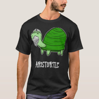 Aristurtle Aristotle as a Turtle Pun T-Shirt