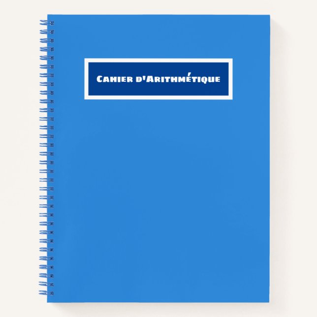 Arithmetic Notebook (Front)