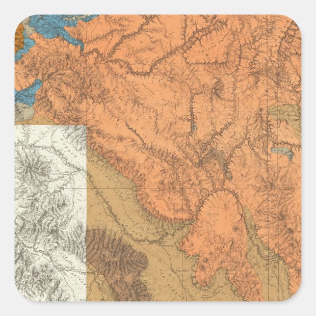 Arizona 2 square sticker (Front)