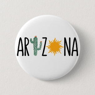 ARIZONA 6 CM ROUND BADGE