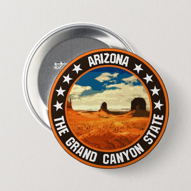Arizona                                            7.5 cm round badge (Front & Back)
