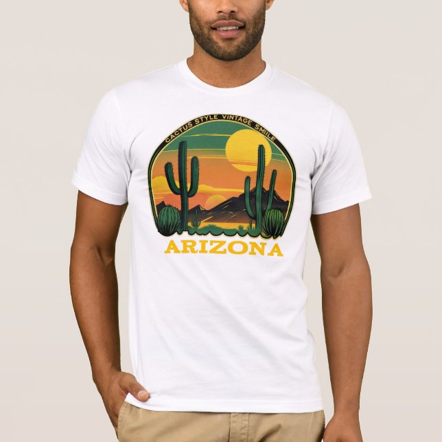 Arizona Adventure T-Shirt | Desert Vibes & Cactus  (Front)