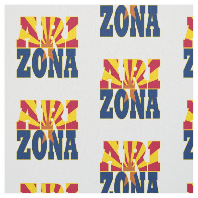 Arizona American state flag Fabric (Swatch)