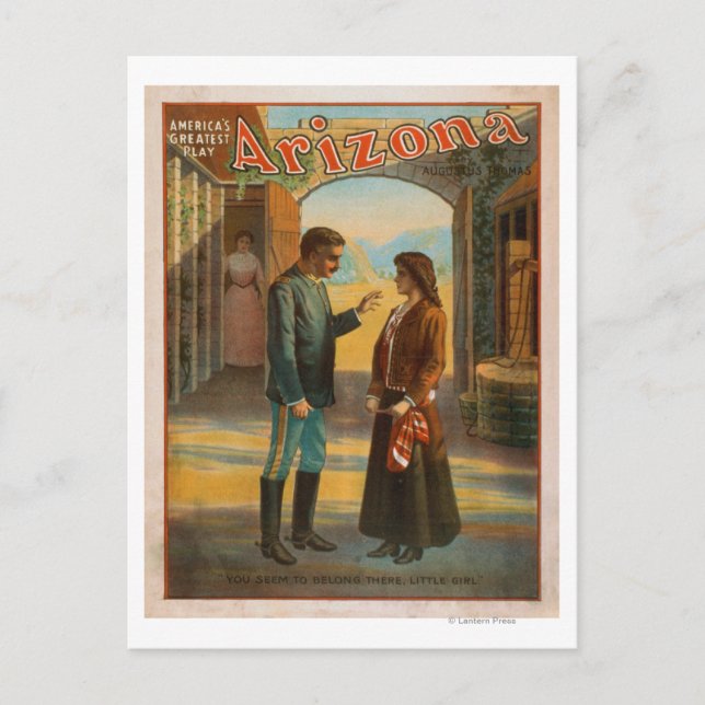 Arizona "America's Greatest Play" Poster #2 Postcard (Front)