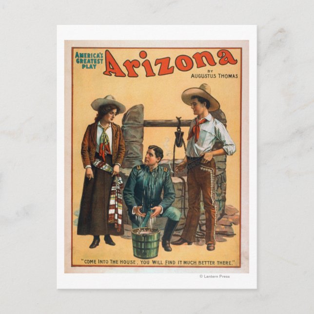 Arizona "America's Greatest Play" Poster #3 Postcard (Front)