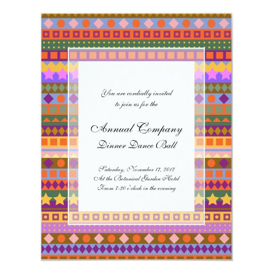 Arizona Aztec Desert Colours Southwest ZigZag Card