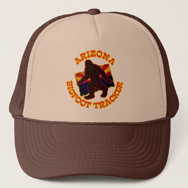 Arizona Bigfoot Tracker Trucker Hat (Front)