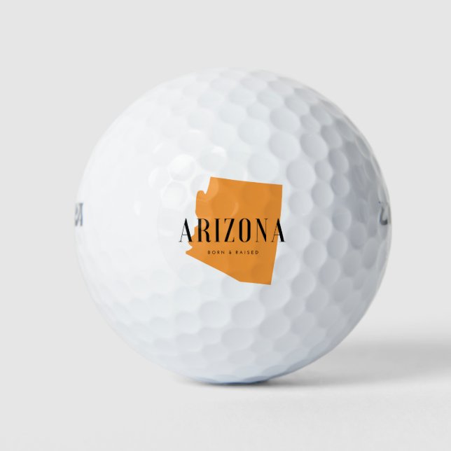 Arizona Born & Raised Golf Balls (Front)