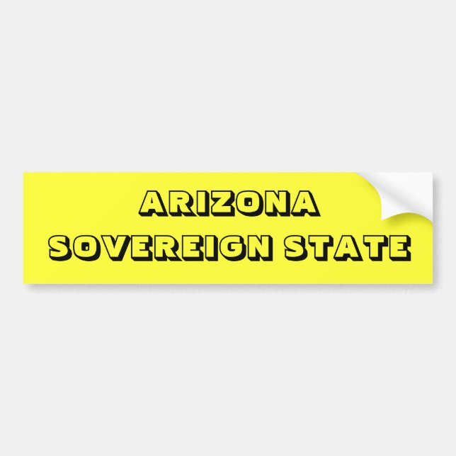 ARIZONA BUMPER STICKER (Front)