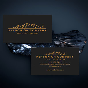 Arizona Cactus Landscaping Or Real Estate Modern Business Card