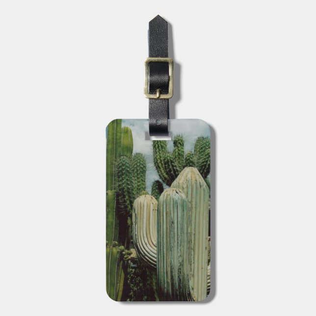 Arizona Cactus Luggage Tag (Front Vertical)