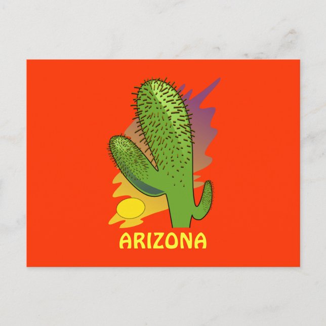 ARIZONA CACTUS POSTCARD (Front)