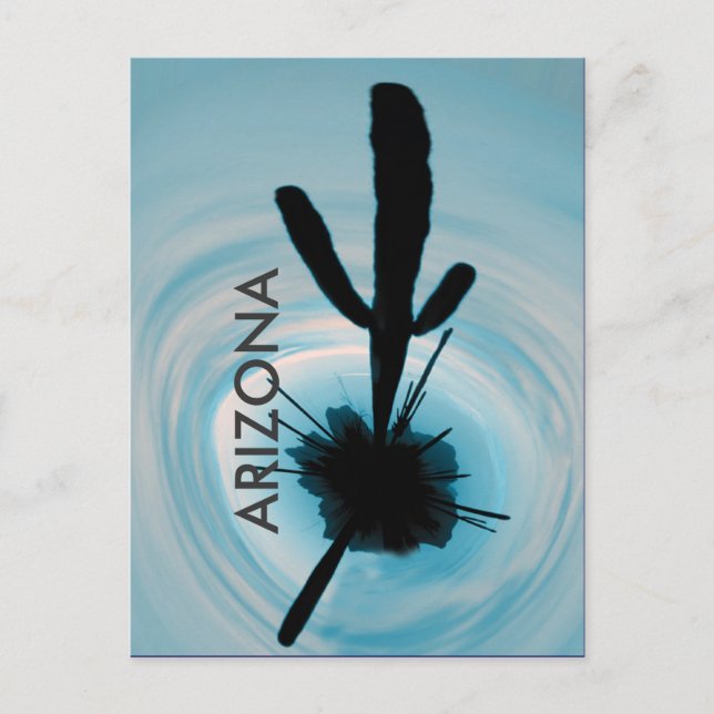 arizona cactus postcard (Front)