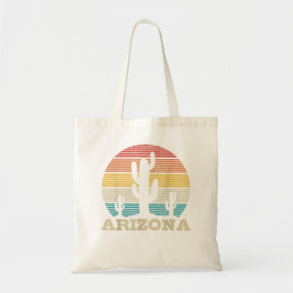 Arizona Cactus Vintage Retro Desert Souvenir Gift  Tote Bag