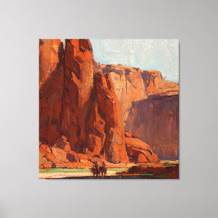 “Arizona Canyon” by Edgar Payne Canvas Print