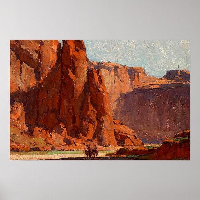 “Arizona Canyon” by Edgar Payne Poster (Front)