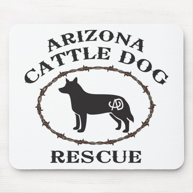 Arizona Cattle Dog Rescue Mouse Mat (Front)